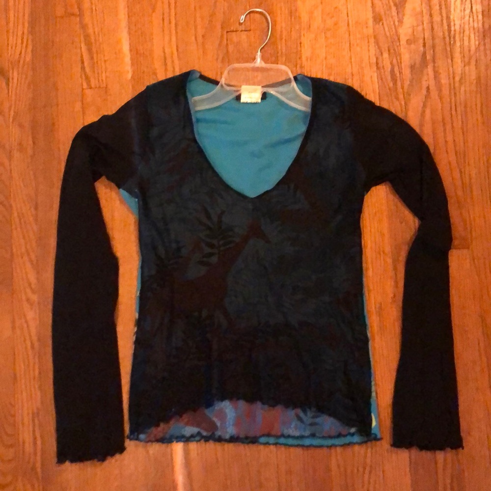 Custo long sleeve giraffe & Tijuana shirt